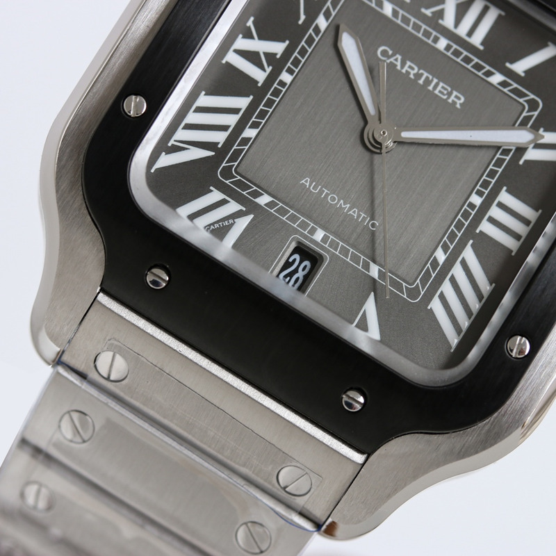 Cartier Sabtis De Steel Adlc Grey Dial Black