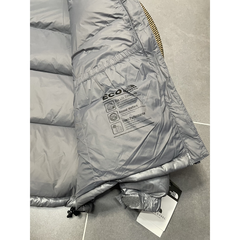 the n0*h F**e nuptse down jacket sliver