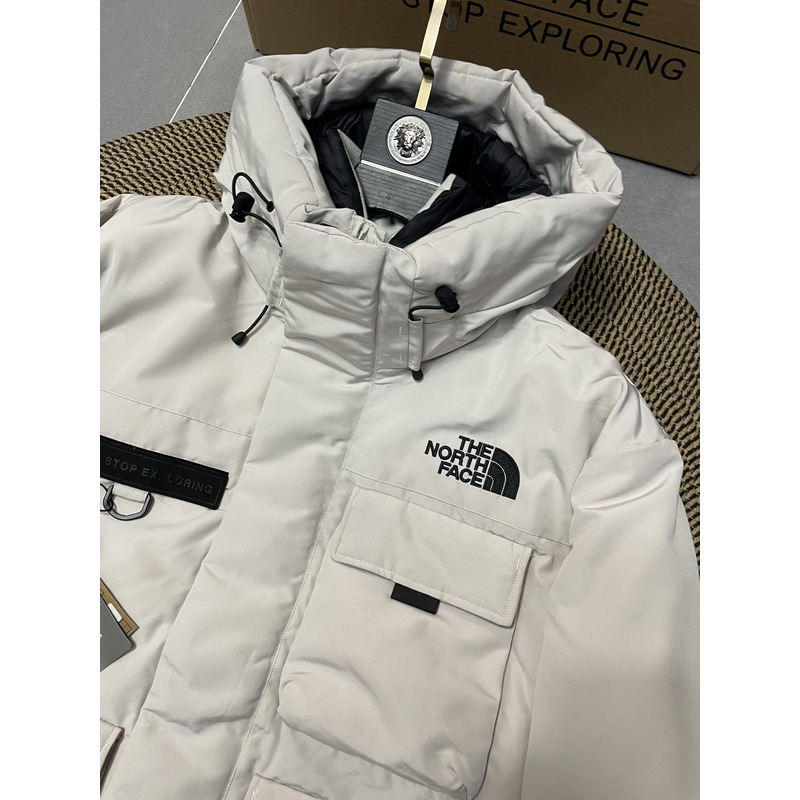 the n0*h F**e down jacket white