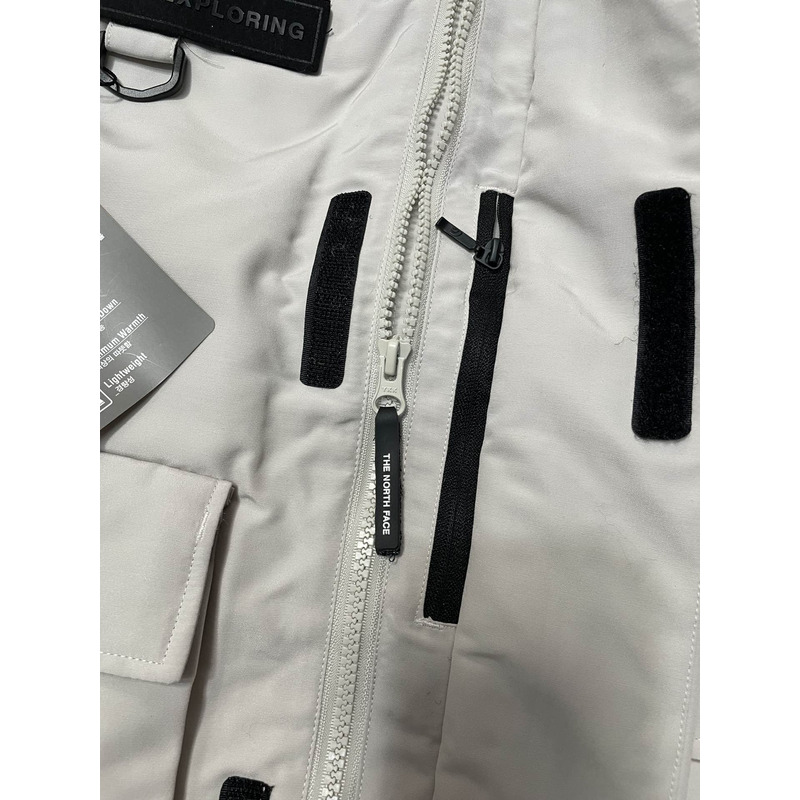 the n0*h F**e down jacket white