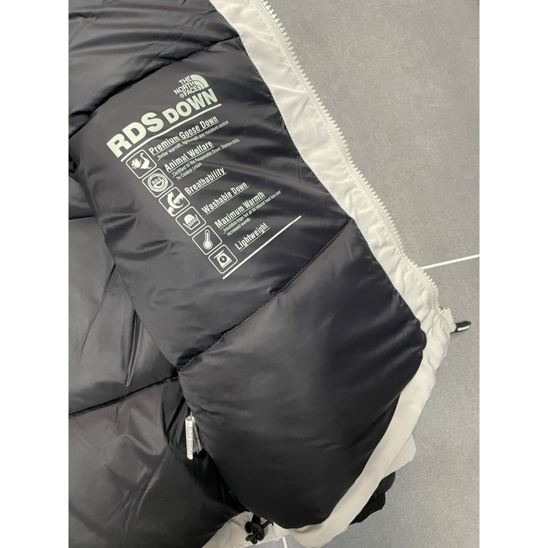 the n0*h F**e down jacket white