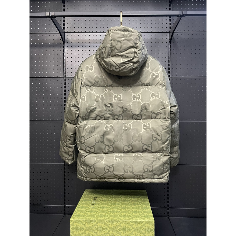 G*u*i jumbo canvas down jacket green