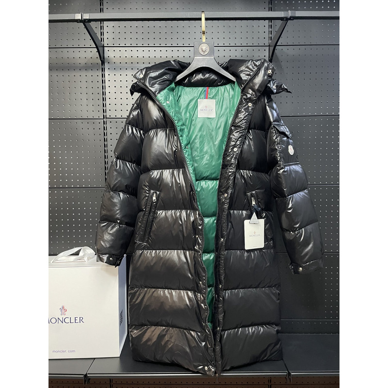 Moncler Hooded Padded Coat Black