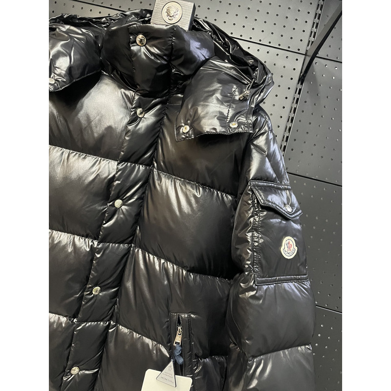 Moncler Hooded Padded Coat Black