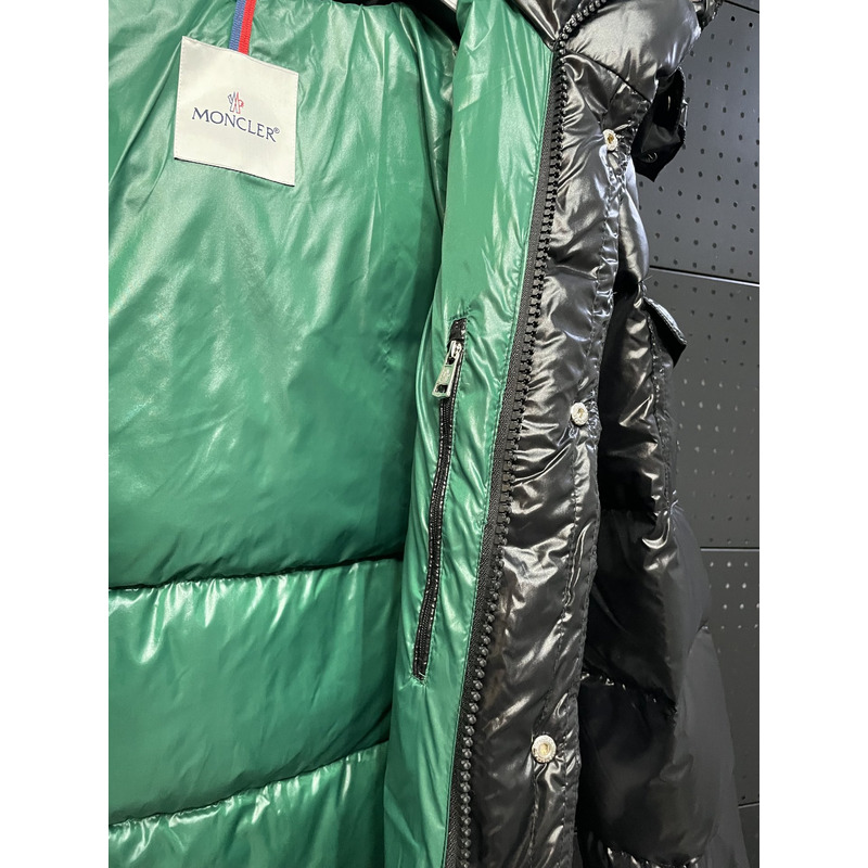 Moncler Hooded Padded Coat Black