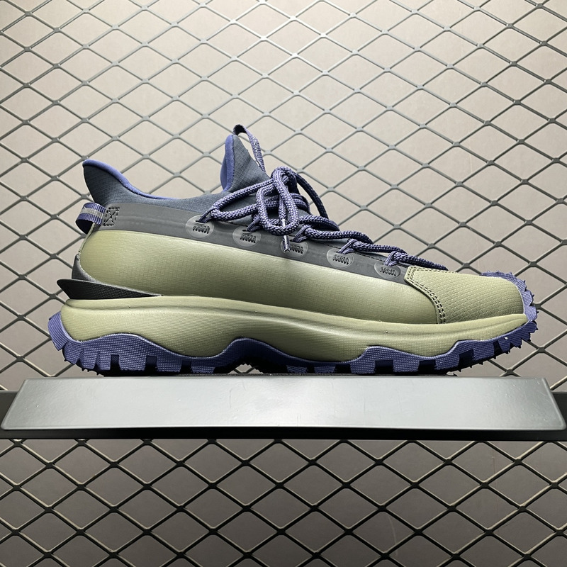 Moncler Trailgrip Lite2 Logo Print Ripstop And Rubber Sneakers Dark Blue