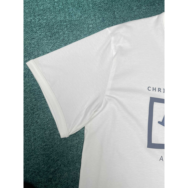 D*or relaxed-fit t-shirt white cotton jersey