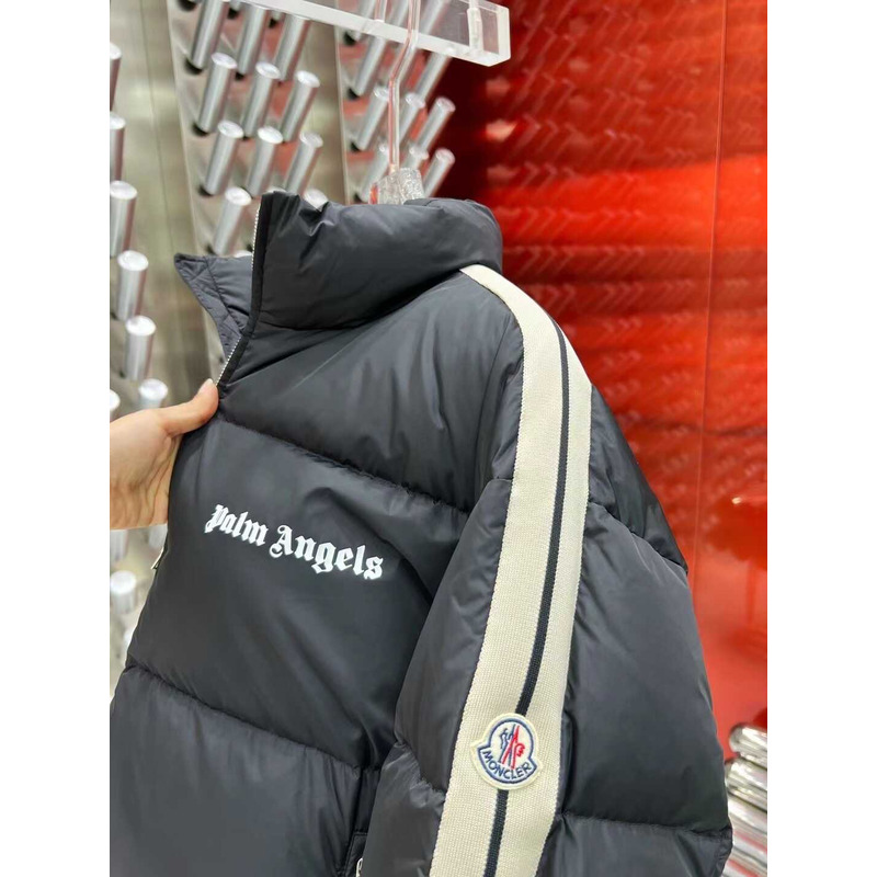 Moncler & Palm Angels Rodman Quilted Tech-Jersey Down Jacket Black