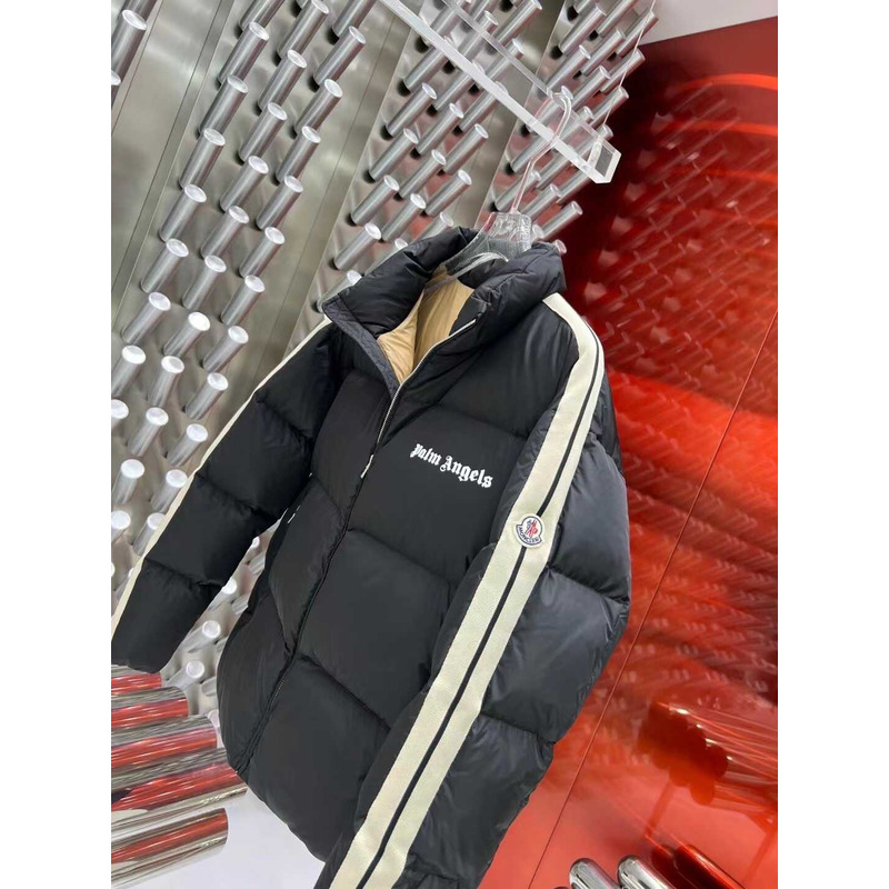 Moncler & Palm Angels Rodman Quilted Tech-Jersey Down Jacket Black