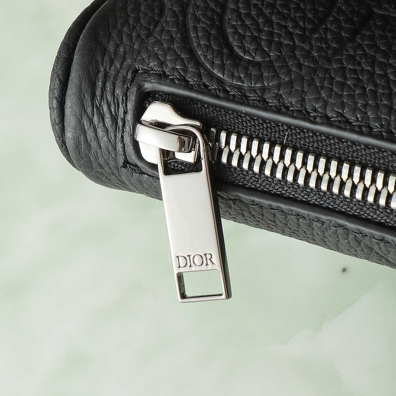 D*or saddle bag black D*or gravity leather and black grained calfskin