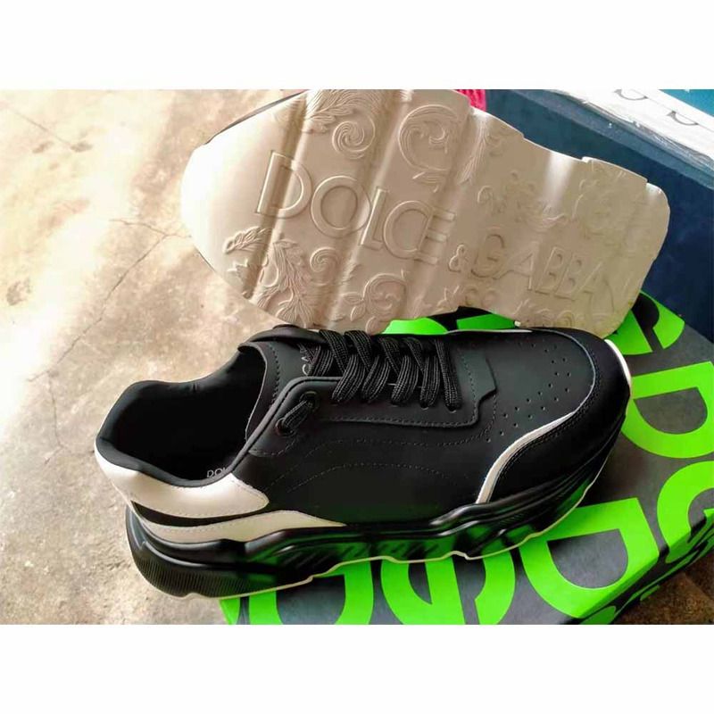 Dolce & Gabbana Nappa Leather Daymaster Sneaker Black