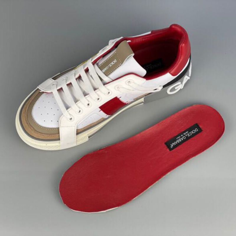 Dolce & Gabbana Calfskin 2Zero custom sneakers in red