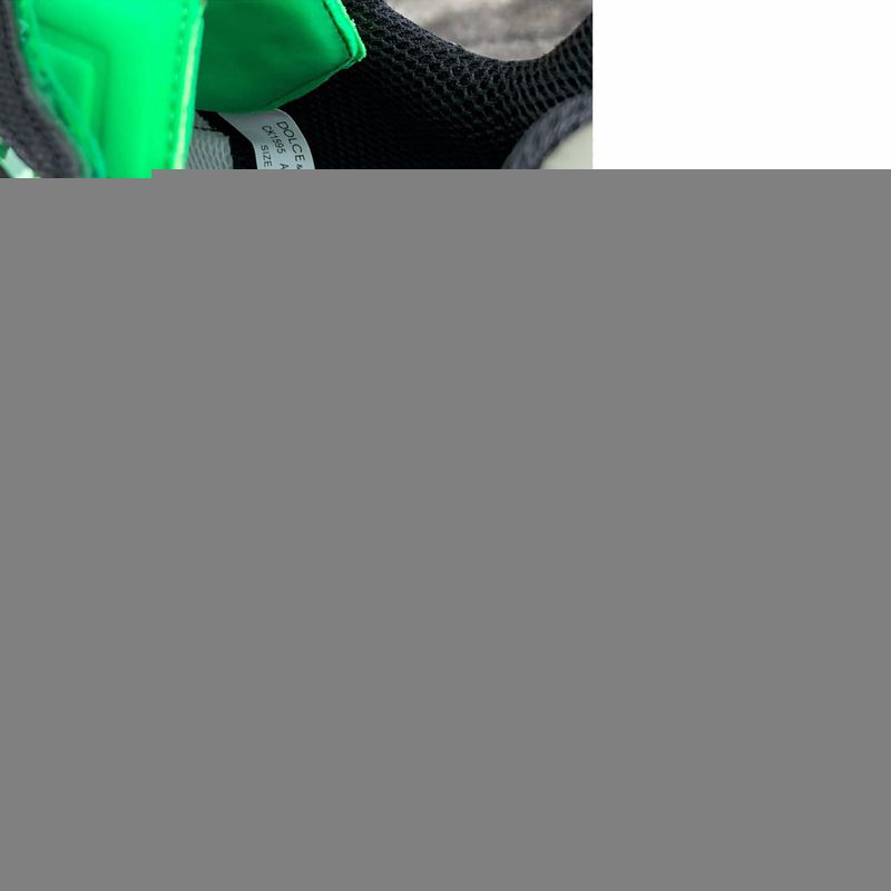 Dolce & Gabbana Black & Green NS1 Slip-on Sneakers