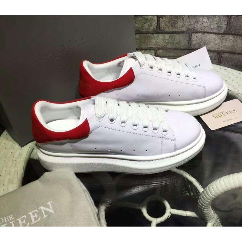 Alexander McQueen White And Red Sneakers