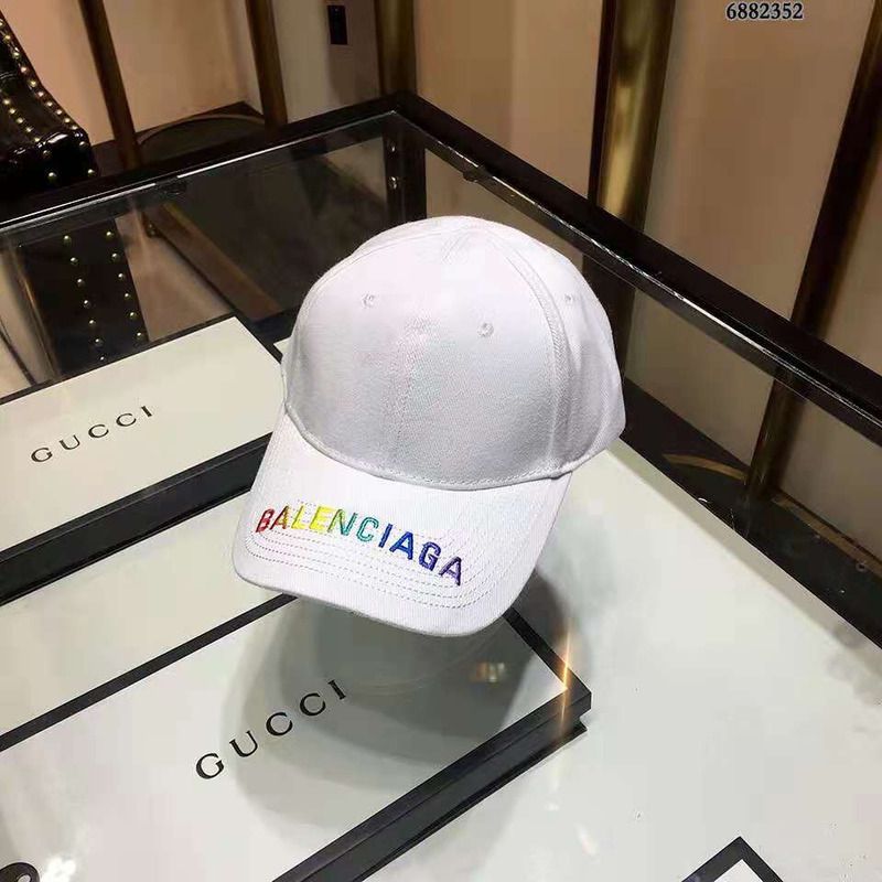 Ba*len*cia*ga logo embroidered baseball cap