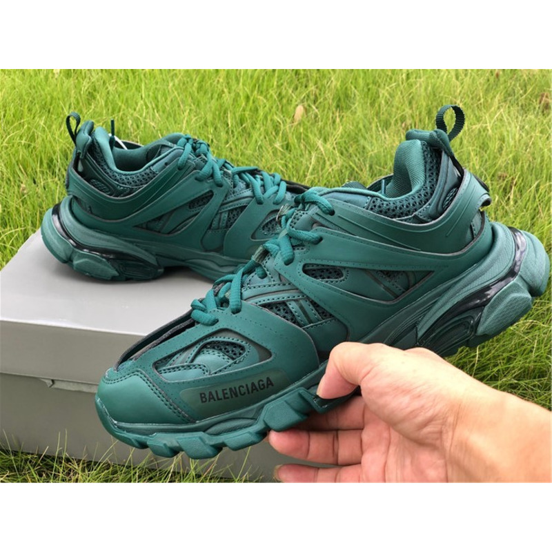 Ba*len*cia*ga 3.0 dark green sneakers men women
