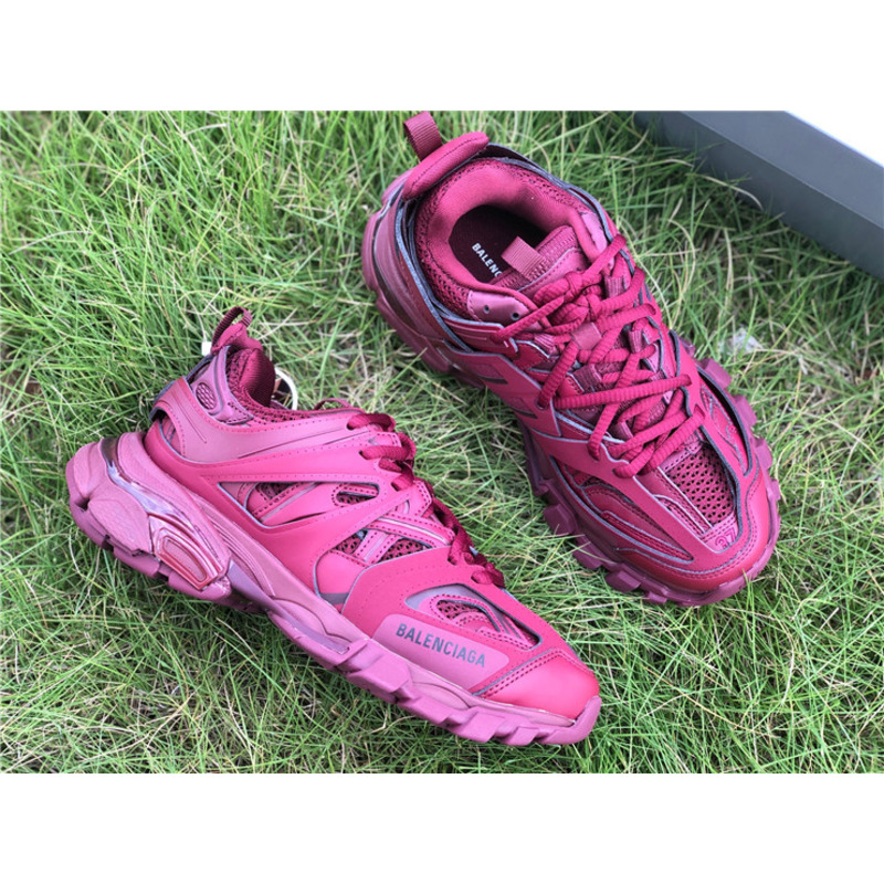 Ba*len*cia*ga 3.0 red wine sneakers men women