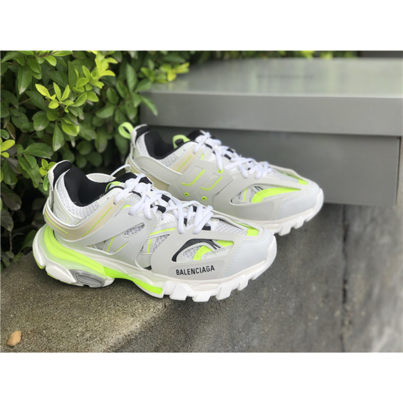 Ba*len*cia*ga 3.0 white gray green sneakers men women