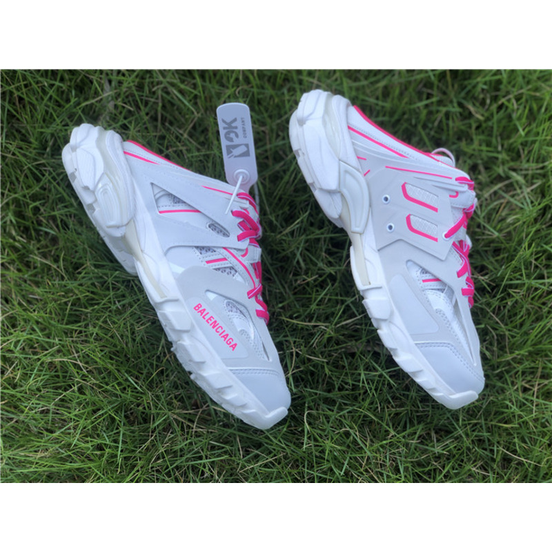 Ba*len*cia*ga 3.0 white powder slippers men women