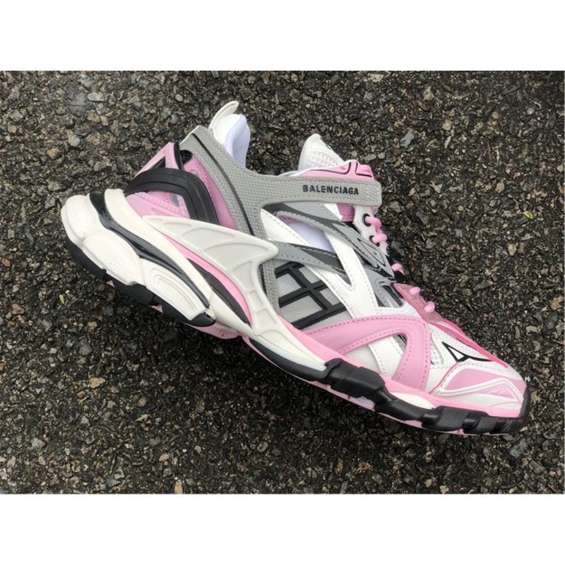 Ba*len*cia*ga 4.0 gray pink sneakers men women