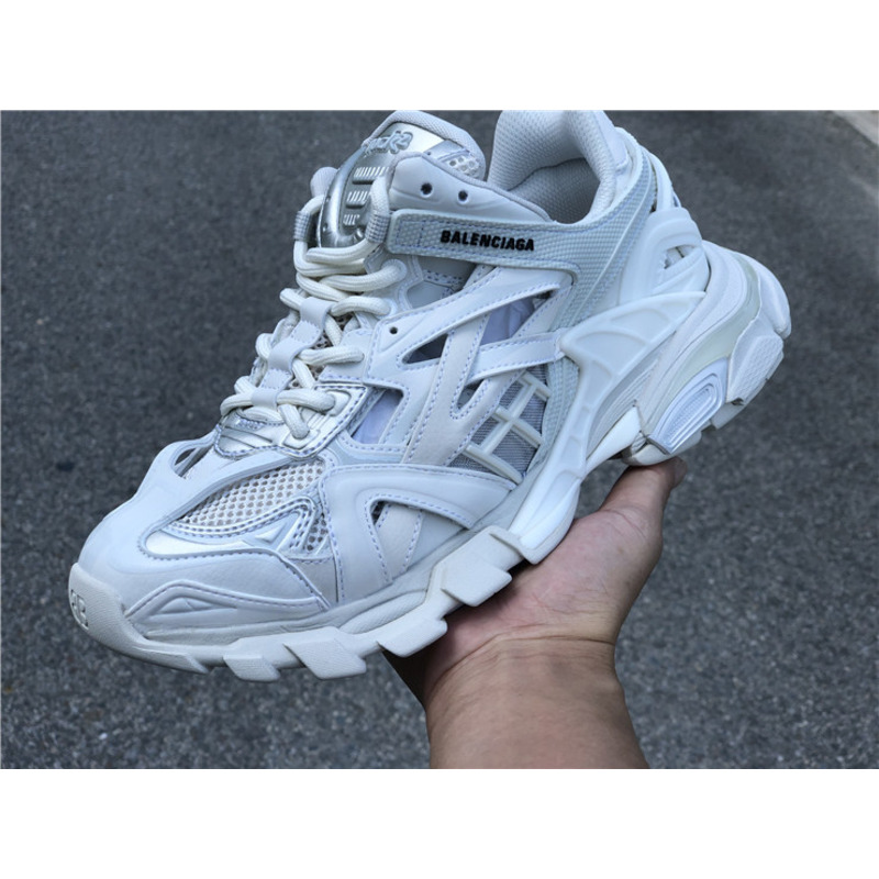 Ba*len*cia*ga 4.0 white gray sneakers men women