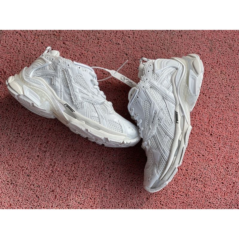 Ba*len*cia*ga tess s.gomma pure white w3ra9 9000 sneakers men women