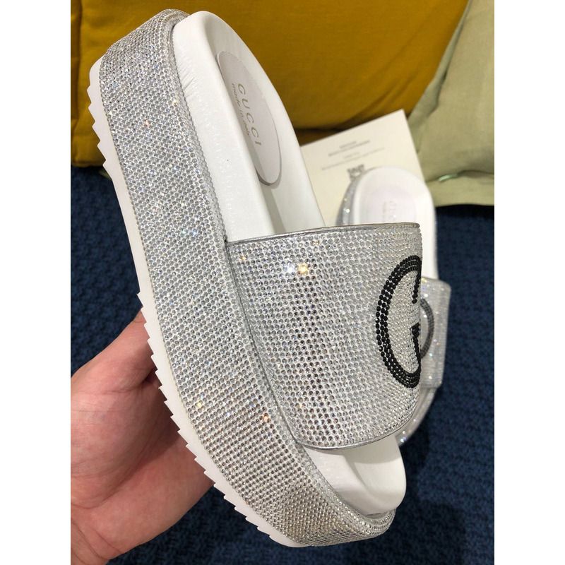 g*u*i double g Di*m*nd shinny platform white