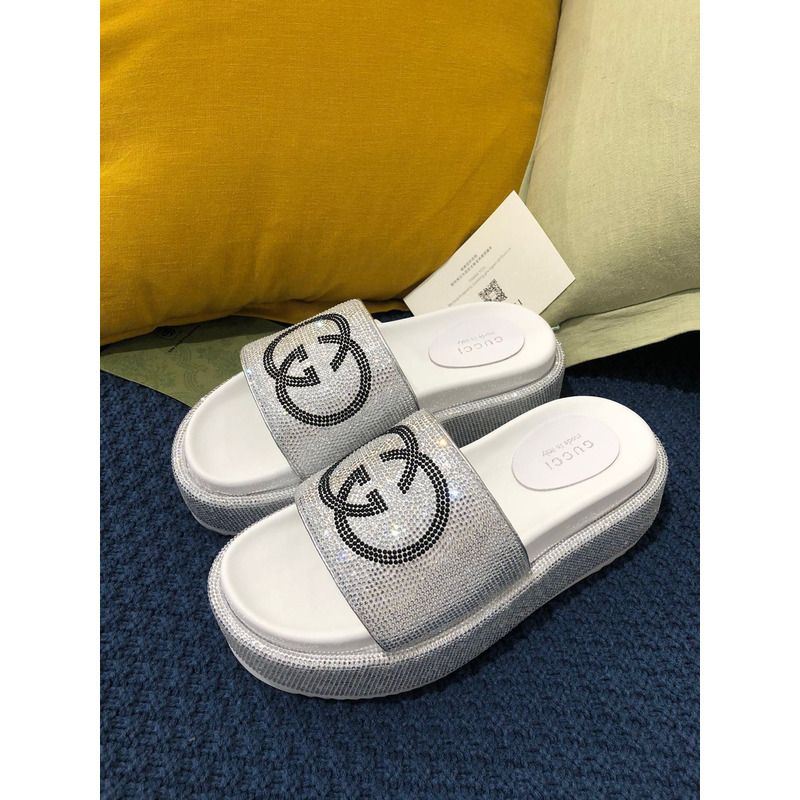 g*u*i double g Di*m*nd shinny platform white