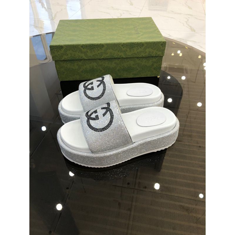 g*u*i double g Di*m*nd shinny platform white