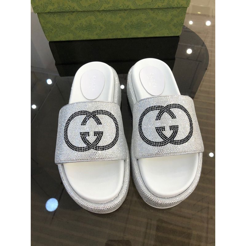 g*u*i double g Di*m*nd shinny platform white