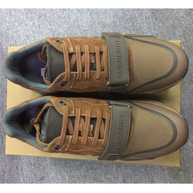 B**rry panelled low-top sneakers