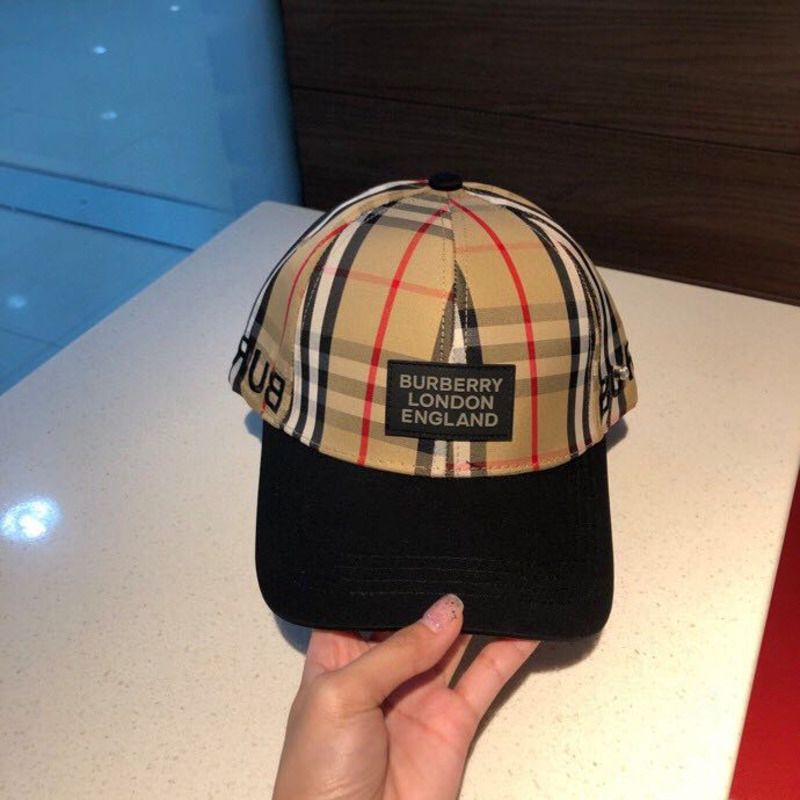 B**rry monogram motif icon stripe baseball cap