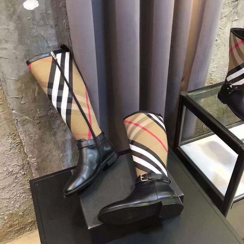 B**rry house check rubber rain boots
