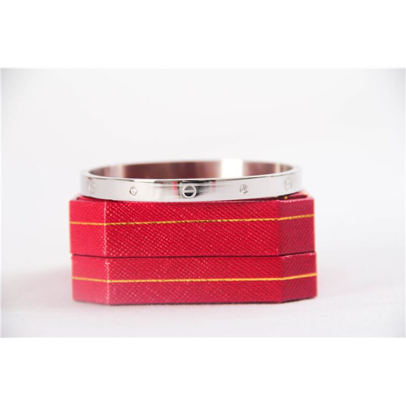 cartier love 6 Di*m*nd bangle silver bracelet