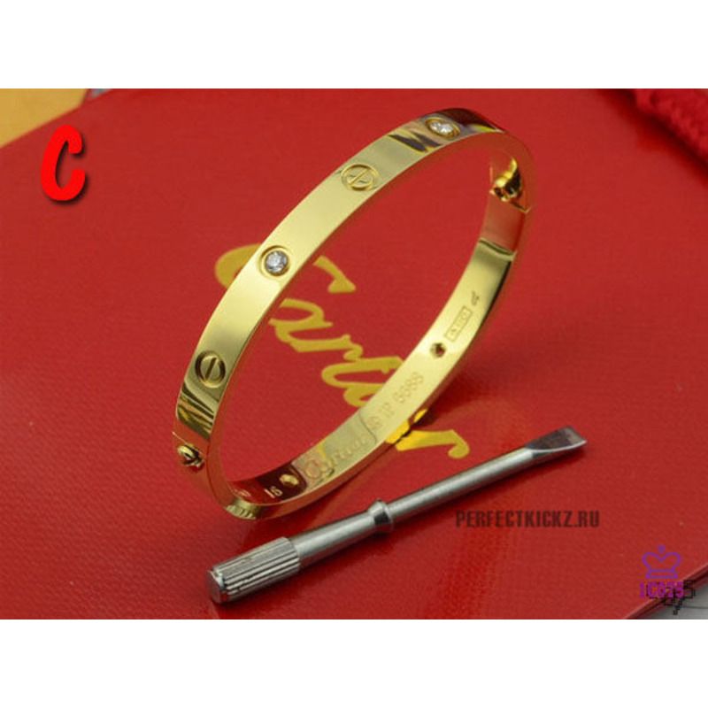 cartier classic love gold bracelet with Di*m*nds