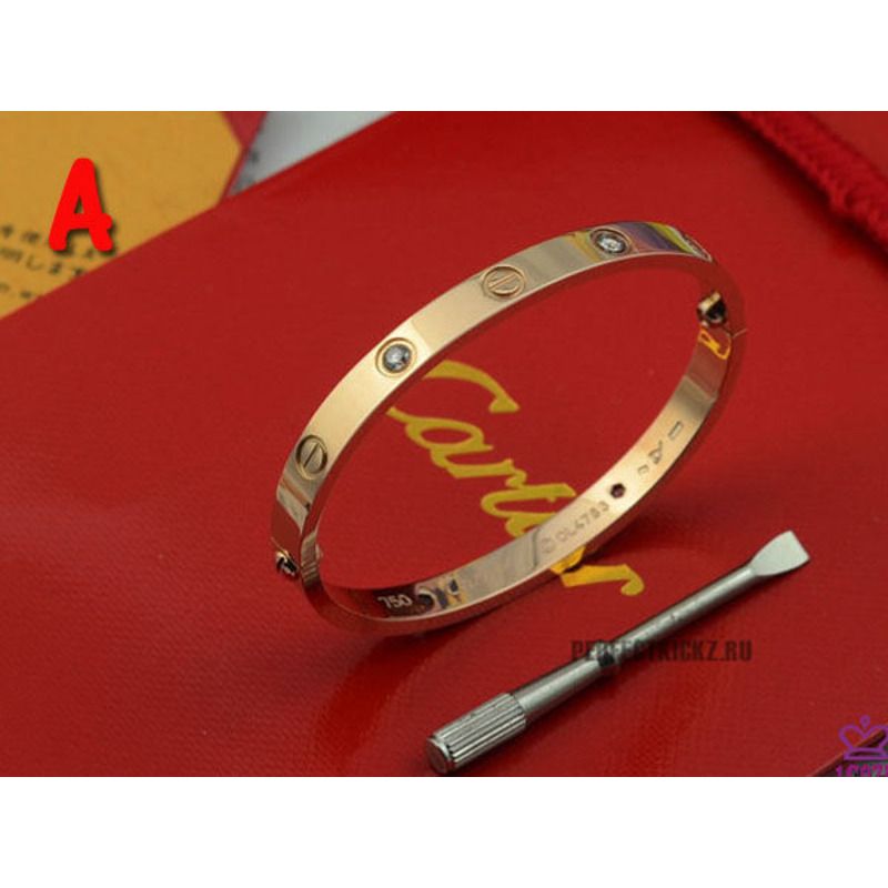 cartier classic love bracelet rose gold with Di*m*nds