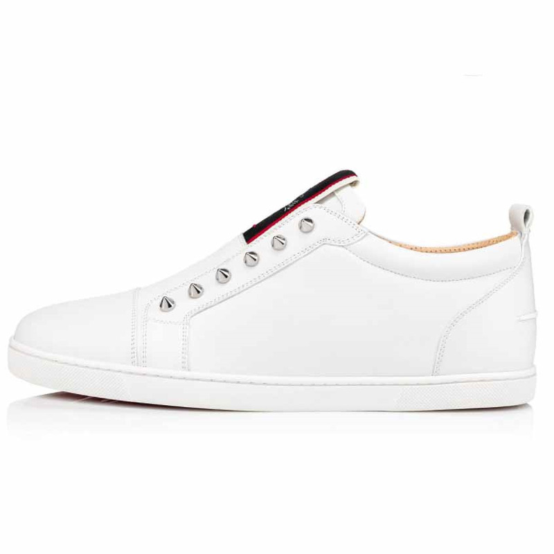 Ch**an louboutin f.a.v fique a vontade white calf