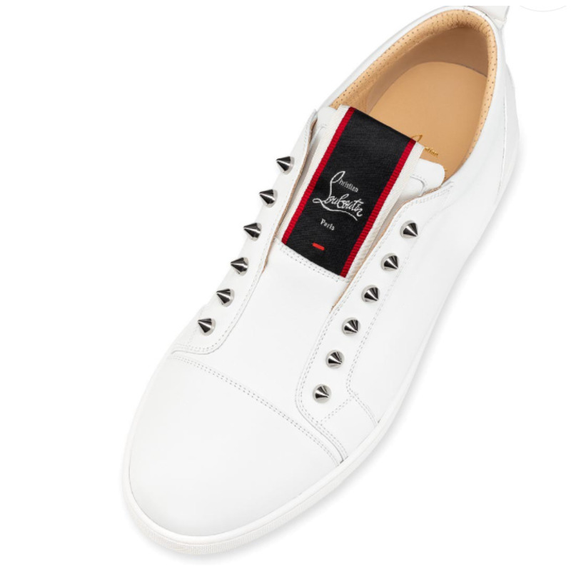 Ch**an louboutin f.a.v fique a vontade white calf