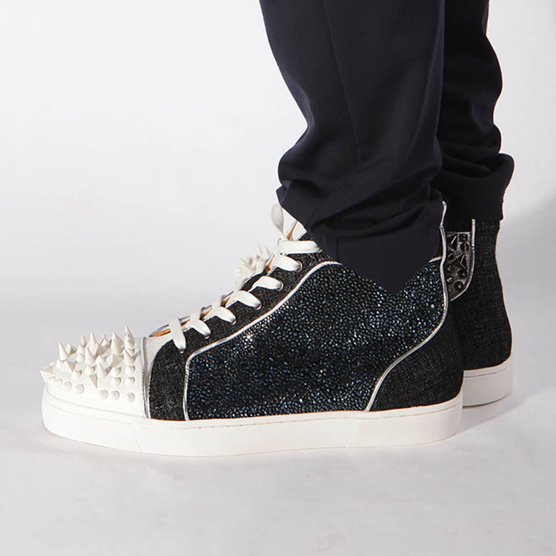 [made  to order] ch**an louboutin S*per perfect no limit sneaker in version multi&fishnet