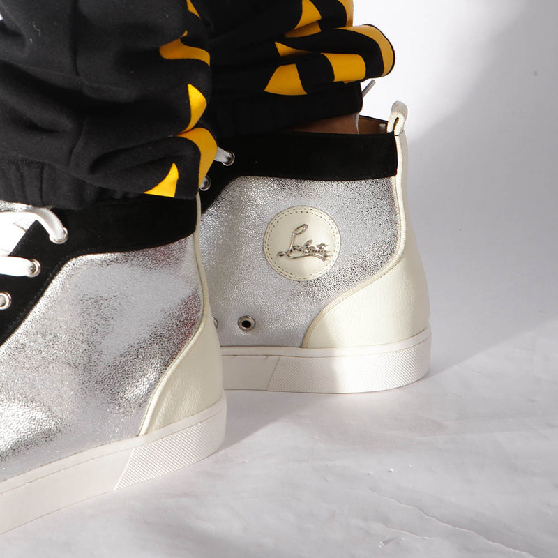 [made  to order] ch**an louboutin S*per perfect l**is orlato flat jumbo high-top sneaker