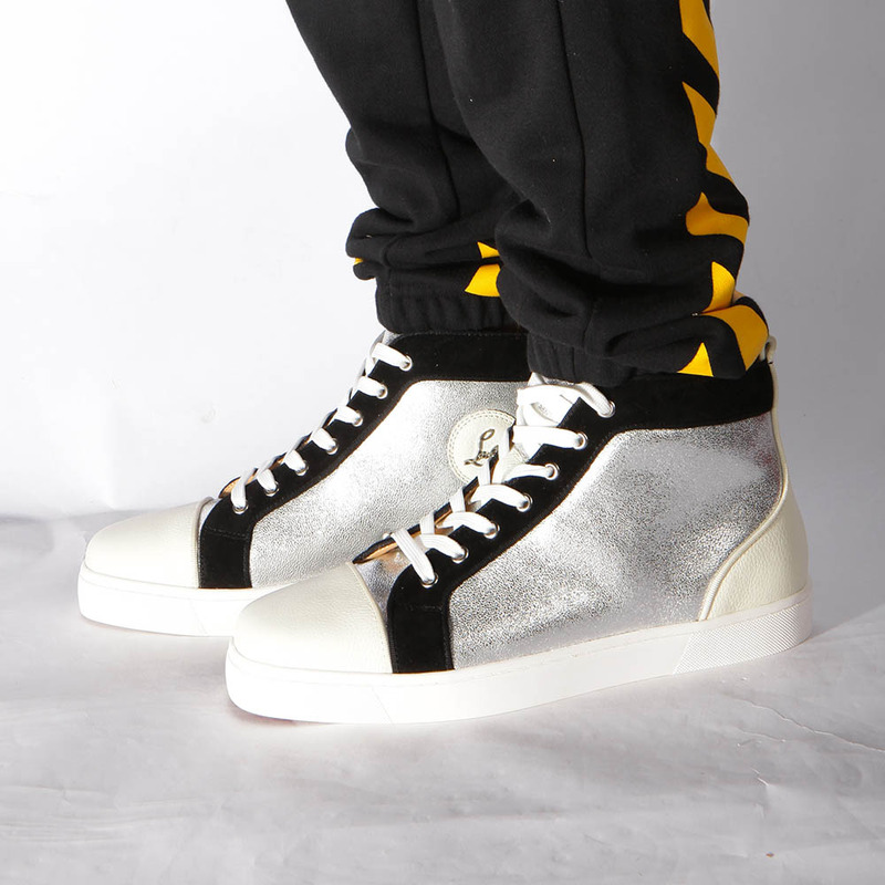 [made  to order] ch**an louboutin S*per perfect l**is orlato flat jumbo high-top sneaker