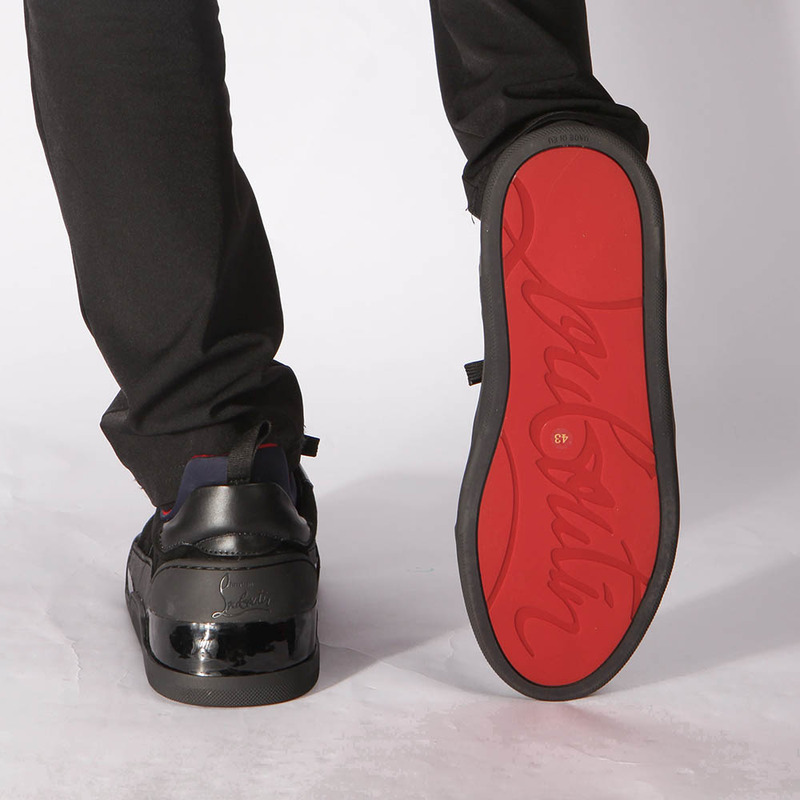 [made  to order] ch**an louboutin S*per perfect black aurelien flat sneakers