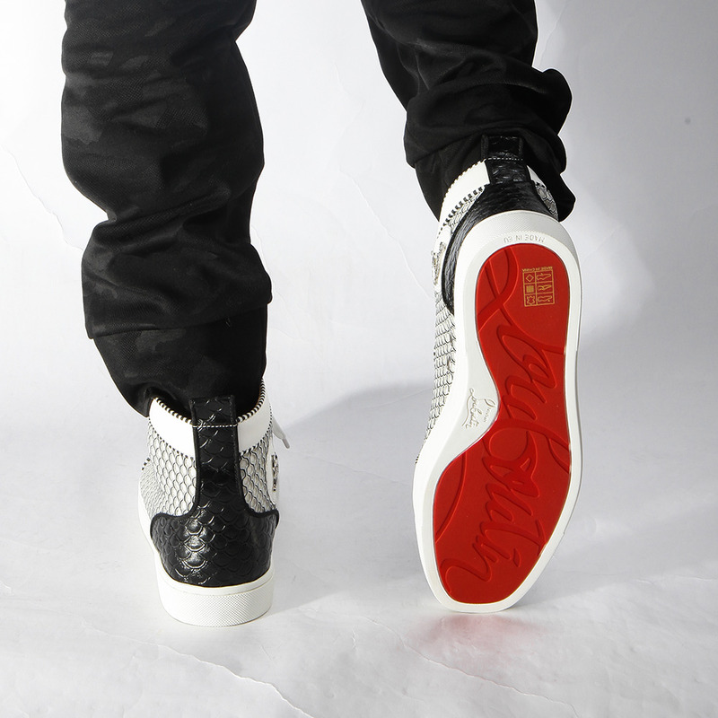 [made  to order] ch**an louboutin S*per perfect l**is orlato nappa black white sneakers