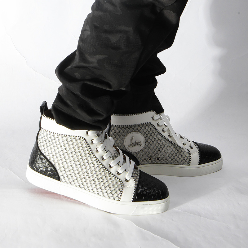 [made  to order] ch**an louboutin S*per perfect l**is orlato nappa black white sneakers