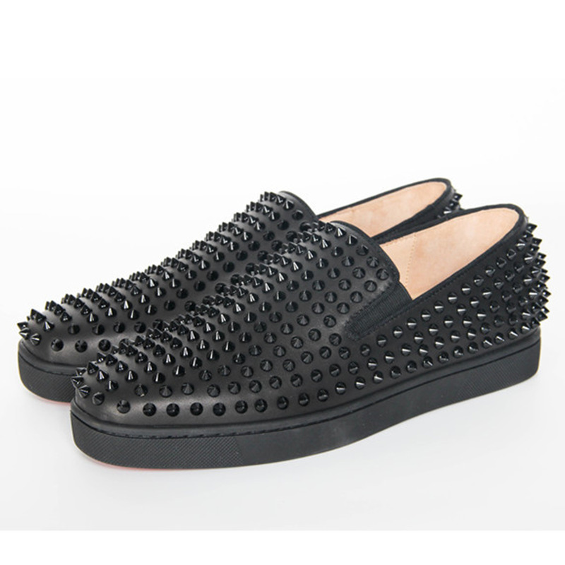 Ch**an louboutin limited version roller-boat spikes men