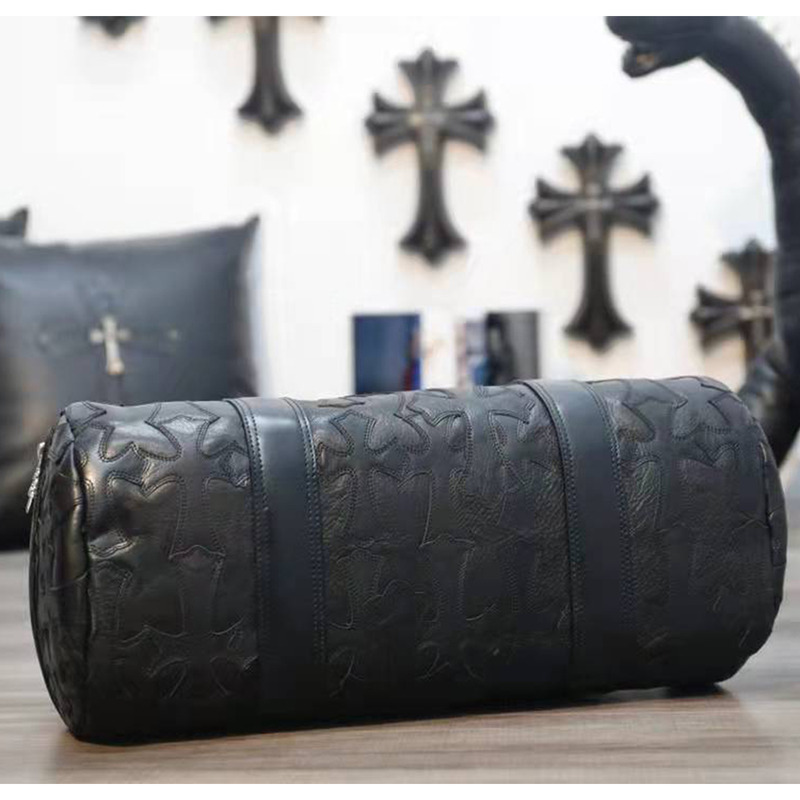 Chrome Heart Duffle Bag withSterling Silver Zipper(40*20*10CM)