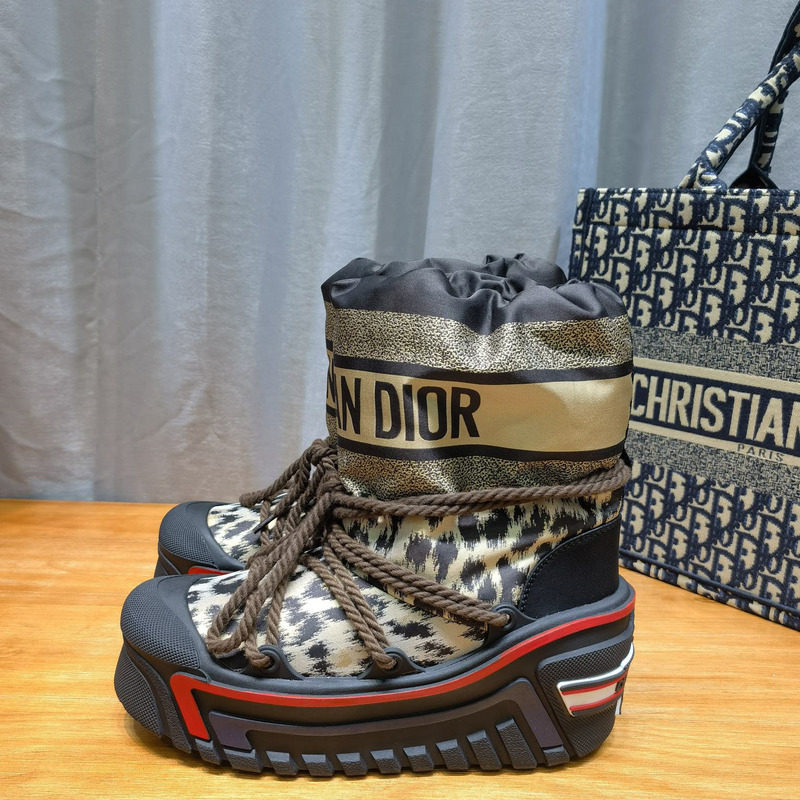 D*or alps snow ankle boot beige multicolor mizza shiny nylon