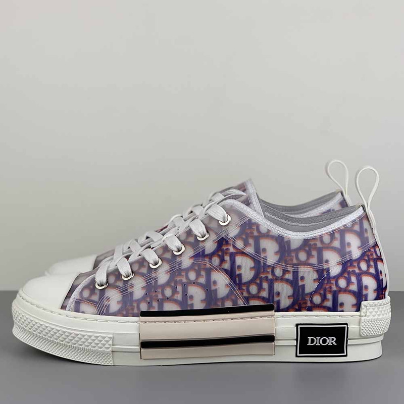 D*or b23 low-top sneakers in purple and red D*or oblique