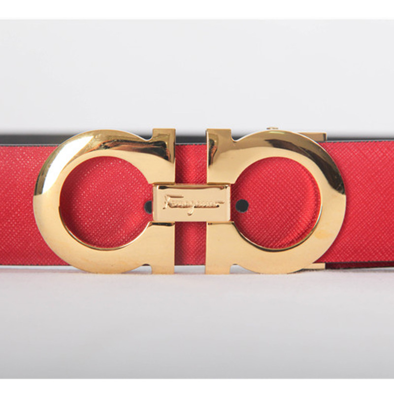 Ferragamo Limited Reversible belt 237601 Big Gancio buckle in gold