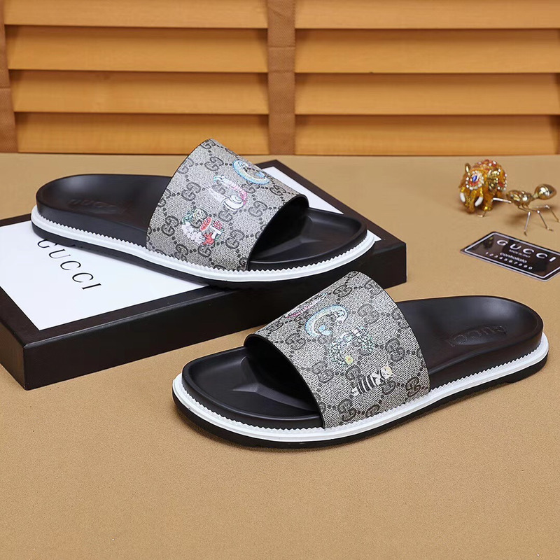 G*u*i logo slide sandal